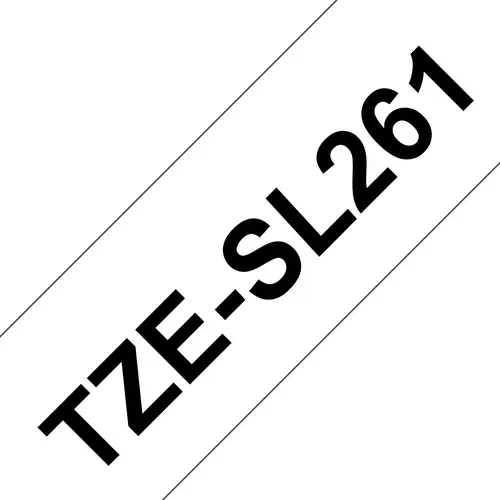 TZE-SL261 cinta para impresora de etiquetas Negro sobre blanco - Imagen 1