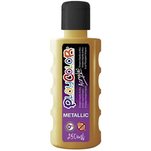 BOTE PINTURA PLAYCOLOR ACRYLIC 250ML ORO