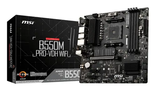B550M PRO-VDH WIFI placa base AMD B550 Zócalo AM4 micro ATX - Imagen 1