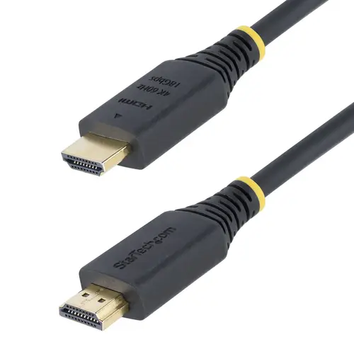 Cable HDMI Premium Certificado de Alta Velocidad de 2m - 4K 60Hz - 144Hz - UHD - HDR10/HDCP 2.2/ARC - 18Gbps - Cable HDMI 2.0 para Monitor o TV - Recubrimiento TPE - Imagen 2