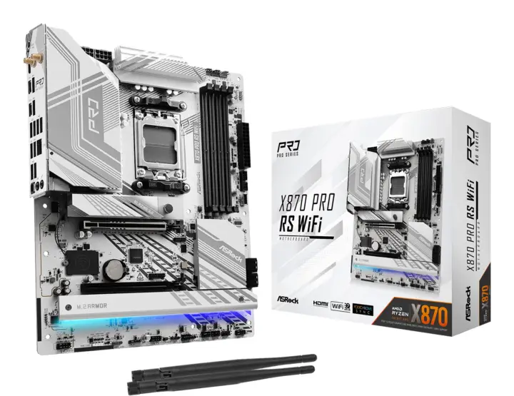 X870 Pro RS WiFi AMD X870 Zócalo AM5 ATX