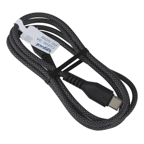 Cable USB-C a tipo C 60W 3A 100 cm trenzado - Imagen 2