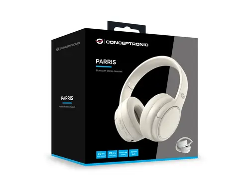 PARRIS03C auricular y casco Auriculares Inalámbrico y alámbrico Diadema Música Bluetooth Crema de color - Imagen 4
