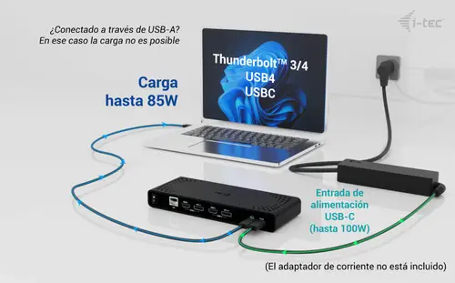 Universal Dual 4K Display Docking Station + Power Delivery 85W - Imagen 6