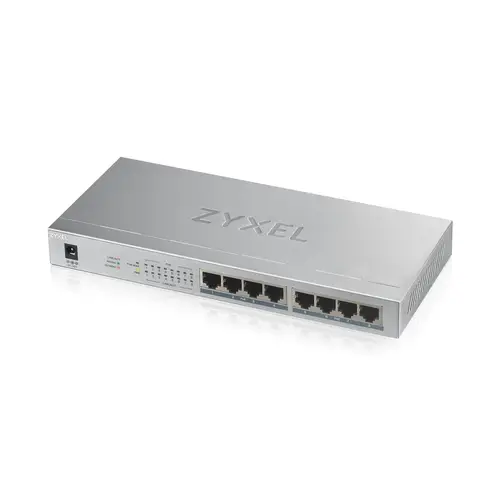 GS1008HP No administrado Gigabit Ethernet (10/100/1000) Energía sobre Ethernet (PoE) Gris - Imagen 1