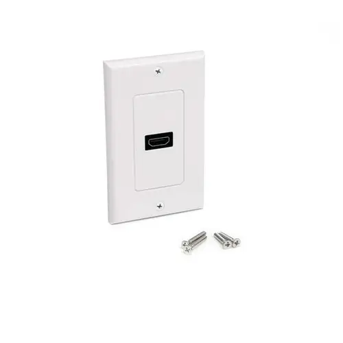 HDMIPLATE placa de pared y cubierta de interruptor Blanco - Imagen 3