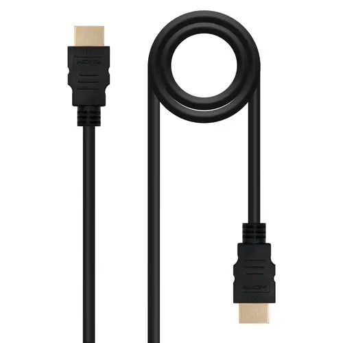 Cable HDMI V1.4 Alta Velocidad / HEC), A/M-A/M, Negro, 1 m - Imagen 1