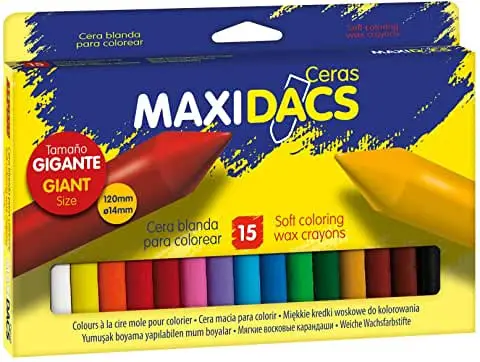 ESTUCHE 15 CERAS PARA NIÑOS MAXIDACS DACS DX050216