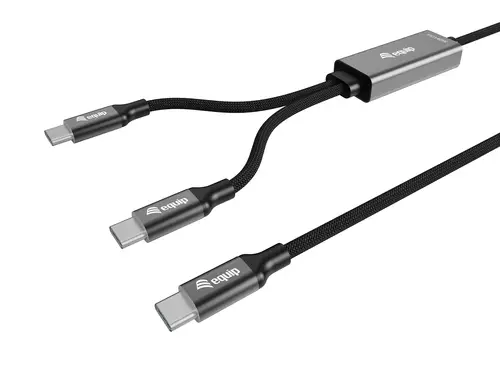 128895 cable USB USB 2.0 1,5 m USB C 2 x USB C 0,48 Gbit/s 140 W Negro - Imagen 1