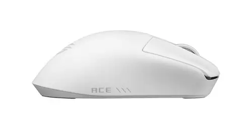 ROG Gladius IV Ace WHT ratón Juego Mano derecha RF Wireless + Bluetooth + USB Type-A Óptico 65000 DPI - Imagen 3