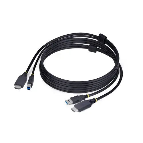 Cable KVM HDMI y USB 3.0 5Gbps de 1,8m - 4K 60Hz - Cable Combo HDMI 2.0 y USB para Switch Conmutador KVM - Imagen 1