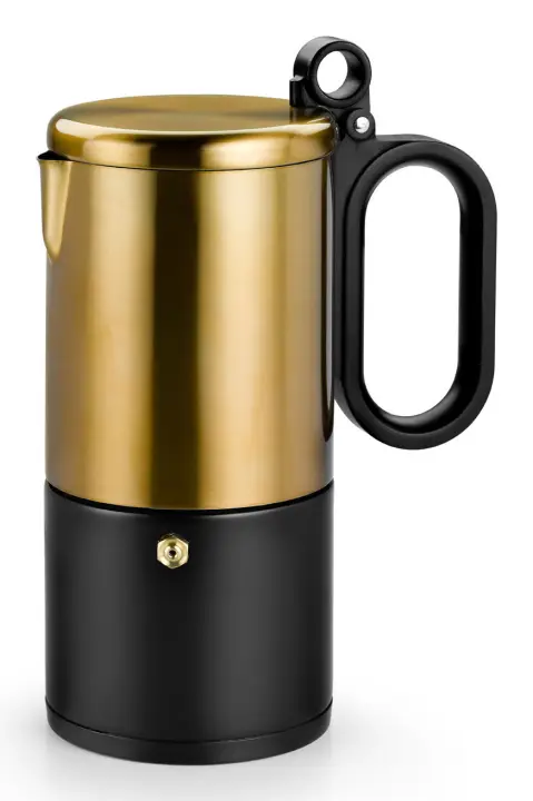 Kaffe A170406 cafetera manual Cafetera italiana Negro, Oro
