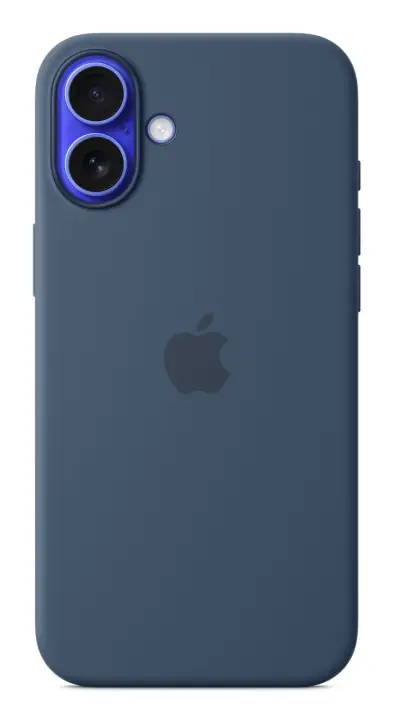 Funda de silicona con MagSafe para el iPhone 16 Plus - Azul denim