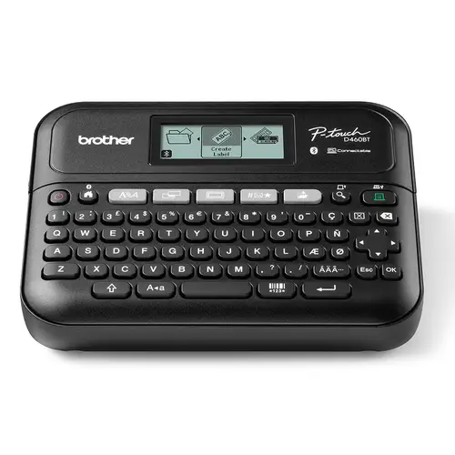 PT-D460BTVP impresora de etiquetas Transferencia térmica 180 x 180 DPI 30 mm/s Inalámbrico y alámbrico TZe Bluetooth QWERTY - Imagen 1