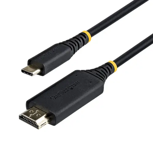 Cable Adaptador USB-C a HDMI de 3m con Conector HDMI de Agarre - 4K 60Hz - HDR - Conversor de Vídeo Unidireccional Tipo C a HDMI - Compatible con Thunderbolt - Para MacBook, Dell, Lenovo - Imagen 4