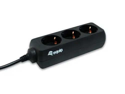 333280 base múltiple 1,1 m 3 salidas AC Negro - Imagen 1