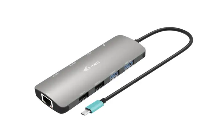 USB-C Metal Nano 2x Display Docking Station + Power Delivery 100 W