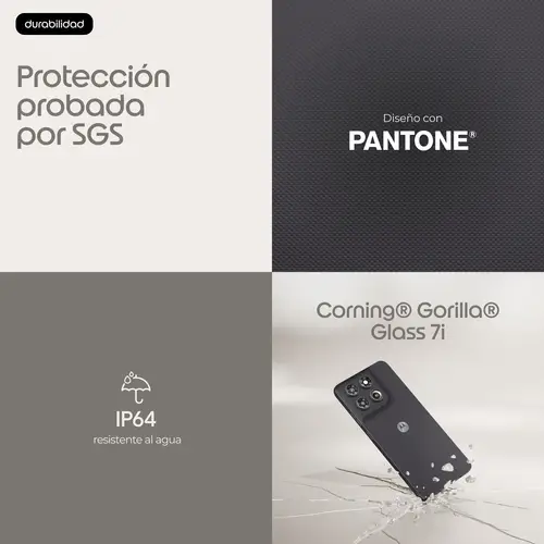 moto g37 16,9 cm (6.67") SIM doble Android 16.0 5G USB Tipo C 4 GB 128 GB 5200 mAh Gris - Imagen 7