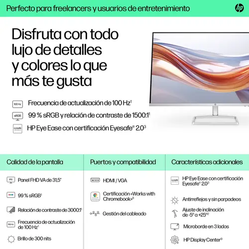 Series 5 Monitor FHD serie 5 de 31,5 pulgadas - 532sf - Imagen 12