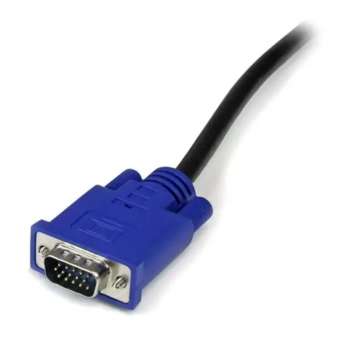 Cable KVM de 3m Ultra Delgado Todo en Uno VGA USB HD15 - 10ft Pies 2 en 1 - Imagen 3