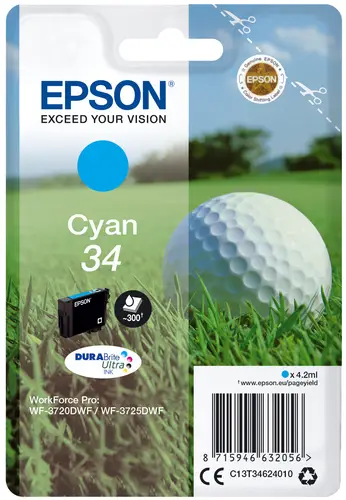 Golf ball Singlepack Cyan 34 DURABrite Ultra Ink - Imagen 1