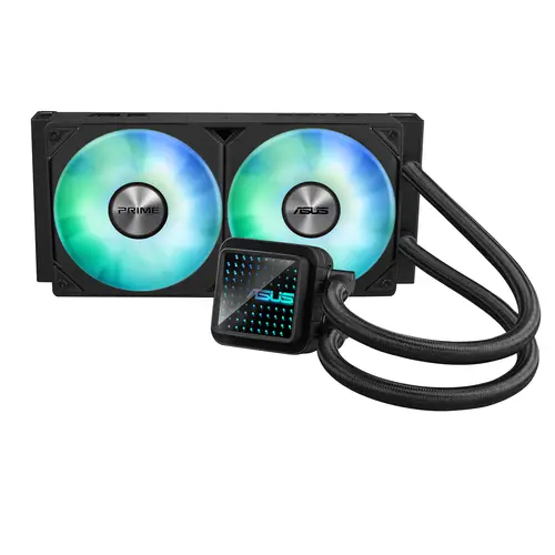 Prime LC 240 ARGB Carcasa del ordenador Sistema de refrigeración líquida todo en uno 12 cm Negro - Imagen 2