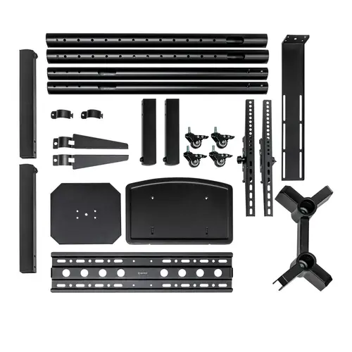 Soporte De Suelo Universal Móvil, Con 2 Bandejas Y Altura Regulable UK501 32?-75? TV / Monitores - Imagen 6