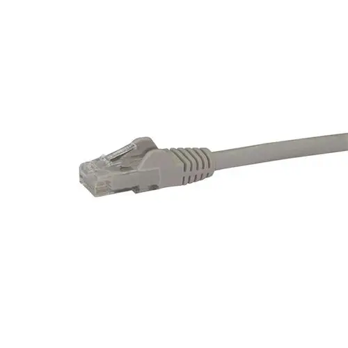 Cable de 0,5m Gris de Red Gigabit Cat6 Ethernet RJ45 sin Enganche - Snagless - Imagen 2