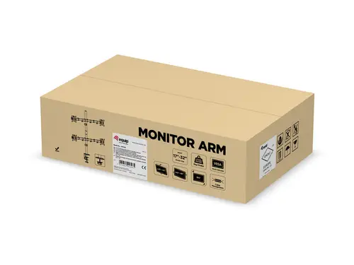 Soporte de escritorio articulado para monitor cuádruple de 17"-32 - Imagen 9