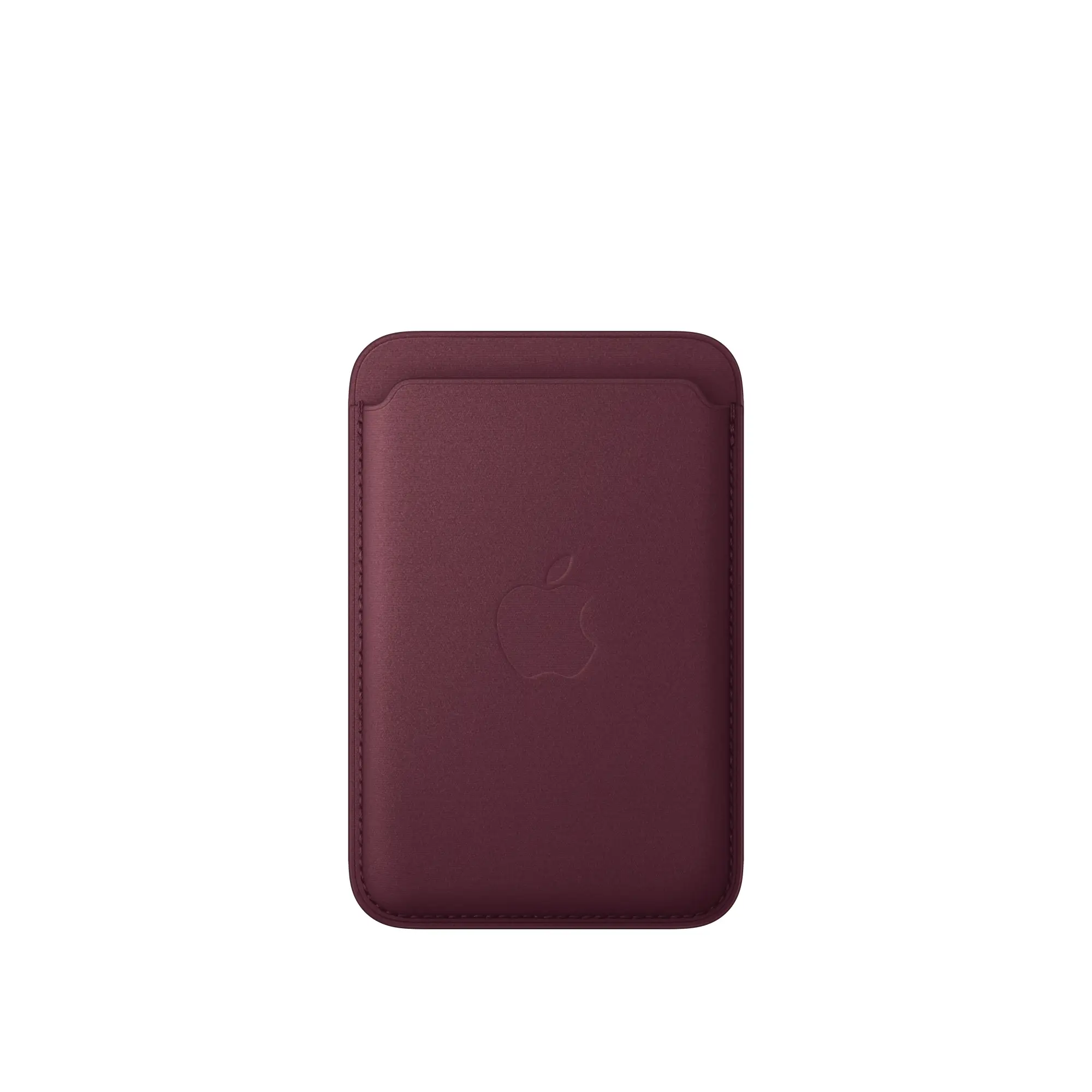 Cartera de trenzado fino con MagSafe para el iPhone - Burdeos