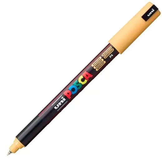 UNIBALL MARCADOR POSCA PC-1MR NO PERMANENTE PUNTA EXTRAFINA 0.7MM ALBARICOQUE