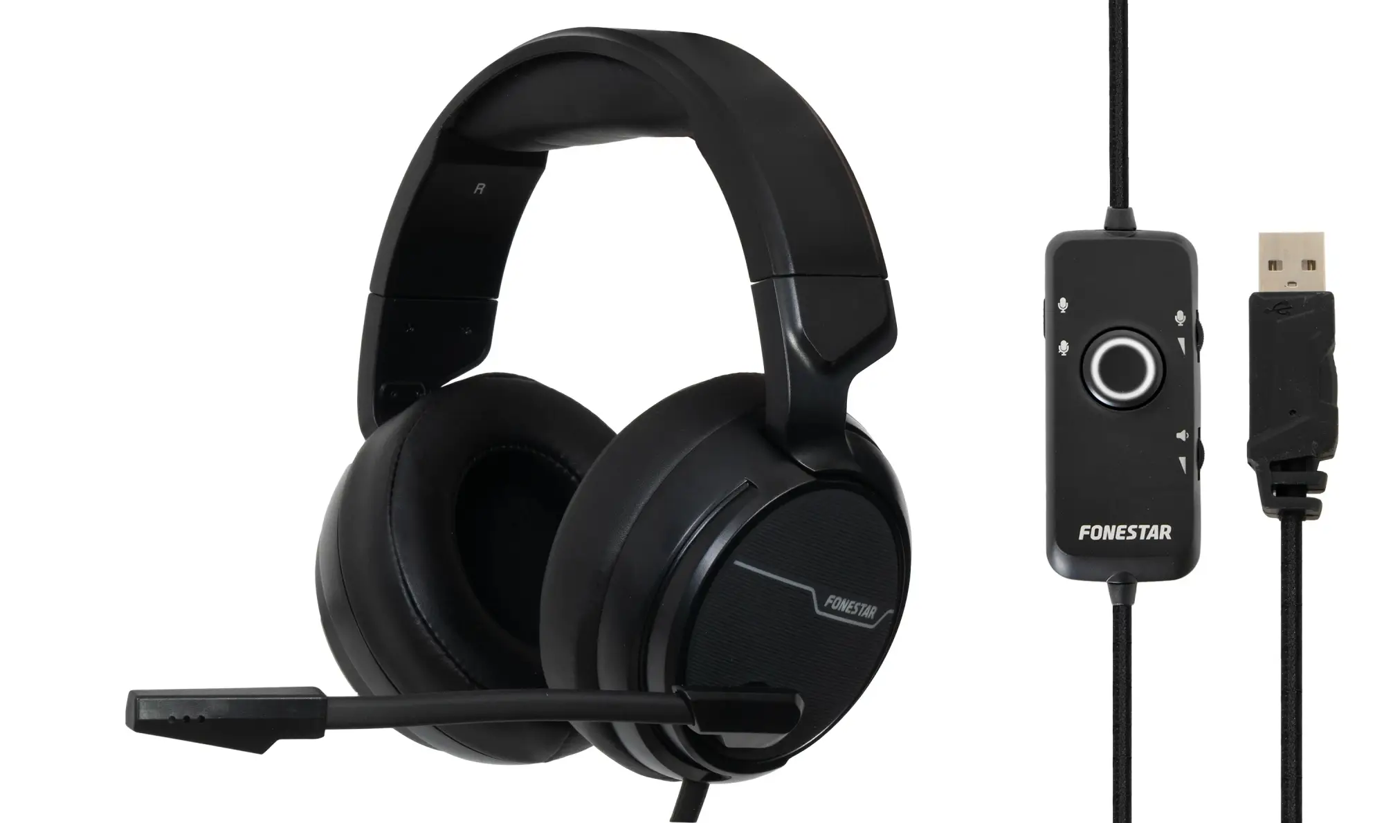 WIN-U auricular y casco Auriculares Alámbrico Diadema Juego Negr..