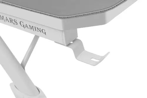 MGD140, Escritorio Ergonómica Gaming, Soporte Auriculares y Bebidas, Escritorio PC, 140x60cm, Blanco - Imagen 6