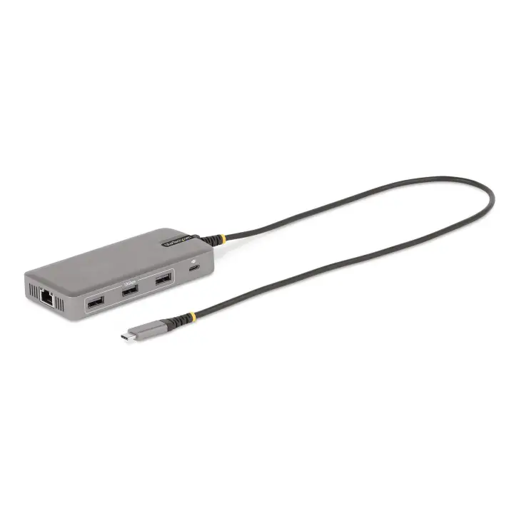 Adaptador Multipuertos USB-C para 3 Monitores - 4K 60Hz Doble + HDMI y DisplayPort 4K 30Hz - Hub USB de 3 Puertos - PD 100W - Docking Station de Viajes - Win/Chrome