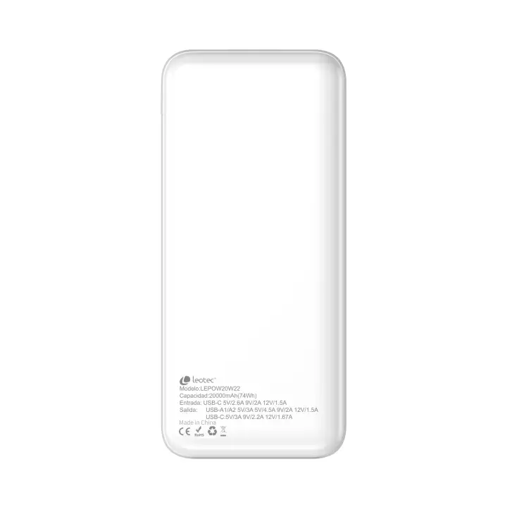 Powerbank 20.000mAh 22.5W