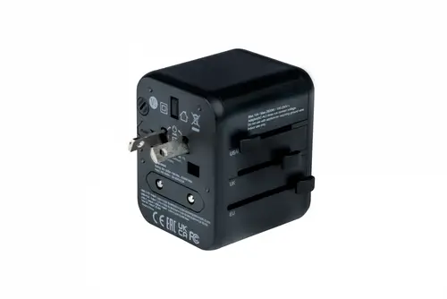 49544 adaptador de enchufe eléctrico Universal Negro - Imagen 2