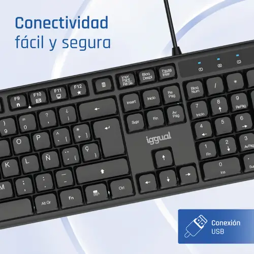 Teclado USB estándar CK-SILENT-105T negro - Imagen 4