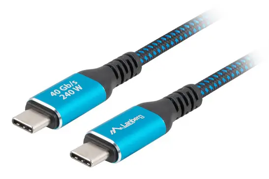 CA-CMCM-45CU-0020-BK cable USB 2 m USB C Negro, Azul