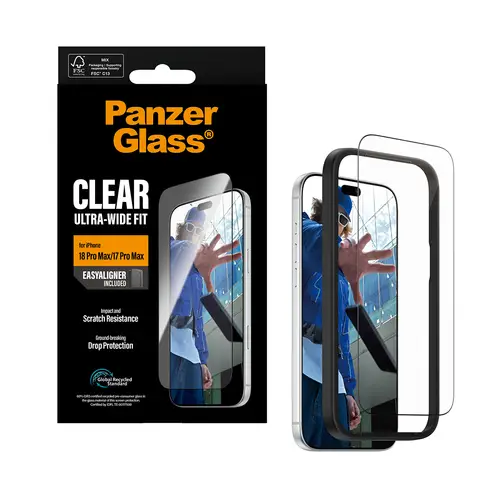 ® Screen Protector iPhone 18 Pro Max | 17 Pro Max | Ultra-Wide Fit w. EasyAligner Protector de pantalla 1 pieza(s) - Imagen 5