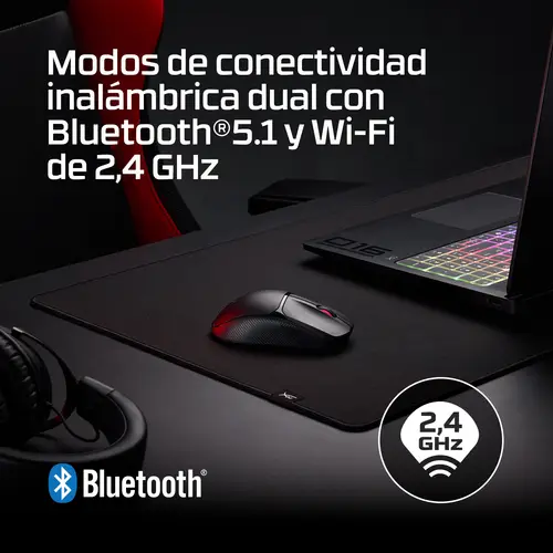 Ratón inalámbrico gaming Pulsefire Fuse (negro) - Imagen 4