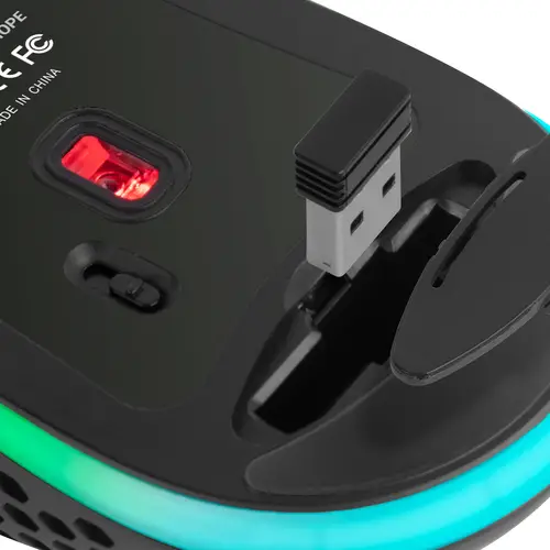 MMW3, Ratón Gaming Inalámbrico, RGB Flow, Ultraligero 79g, 3200DPI, Negro - Imagen 5