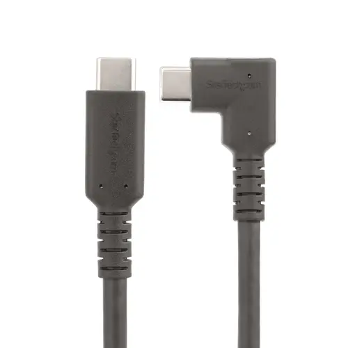 Cable de 2m USB-C Resistente Acodado a la Derecha - USB 3.2 Gen 1 (5 Gbps) - Cable de Transferencia USB Tipo C - DP de Modo Alt 4K 60Hz - PD 100W - Cable USBC de 90 Grados - Imagen 3