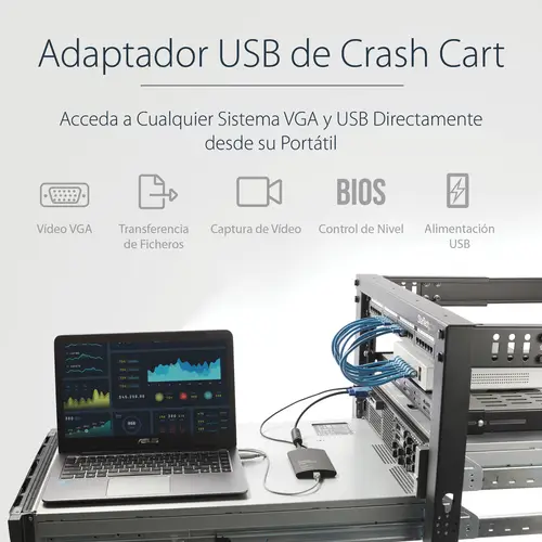 Adaptador Crash Cart USB con Transferencia de Ficheros y Captura de Vídeo - Imagen 10