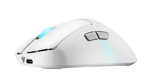ROG Keris II Origin WHT ratón Juego mano derecha RF Wireless + Bluetooth + USB Type-A Óptico 42000 DPI - Imagen 7