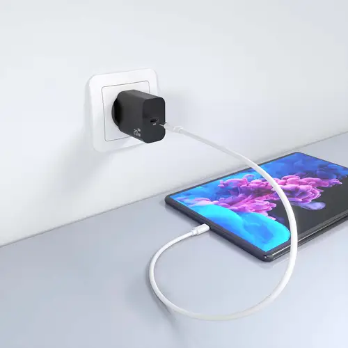 Cargador GaN 20W, 1xUSB-C PD3.0, Negro - Imagen 6
