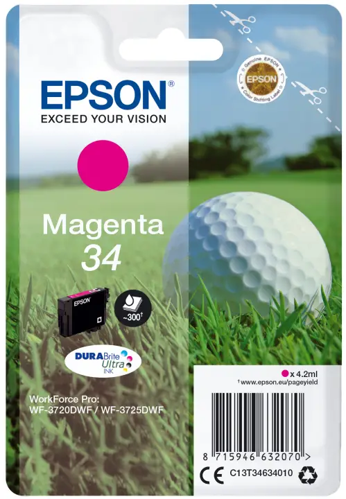Golf ball Singlepack Magenta 34 DURABrite Ultra Ink