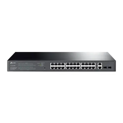 TL-SG1428PE switch Gestionado L2 Gigabit Ethernet (10/100/1000) Energía sobre Ethernet (PoE) 1U Negro - Imagen 1