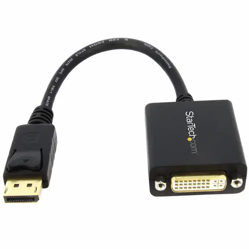 Adaptador de Vídeo DisplayPort a DVI - Conversor DP - Hasta 1920x1200 - Convertidor Pasivo Externo - Imagen 1