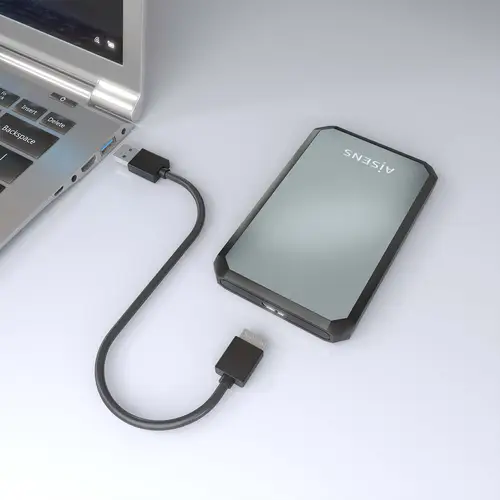 Caja externa 2.5" ASE-2529B 9.5mm SATA a USB 3.0/USB3.1 Gen1, Negro-Gris - Imagen 7