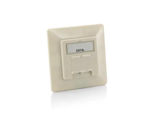125775 toma de corriente RJ-45 Blanco - Imagen 1
